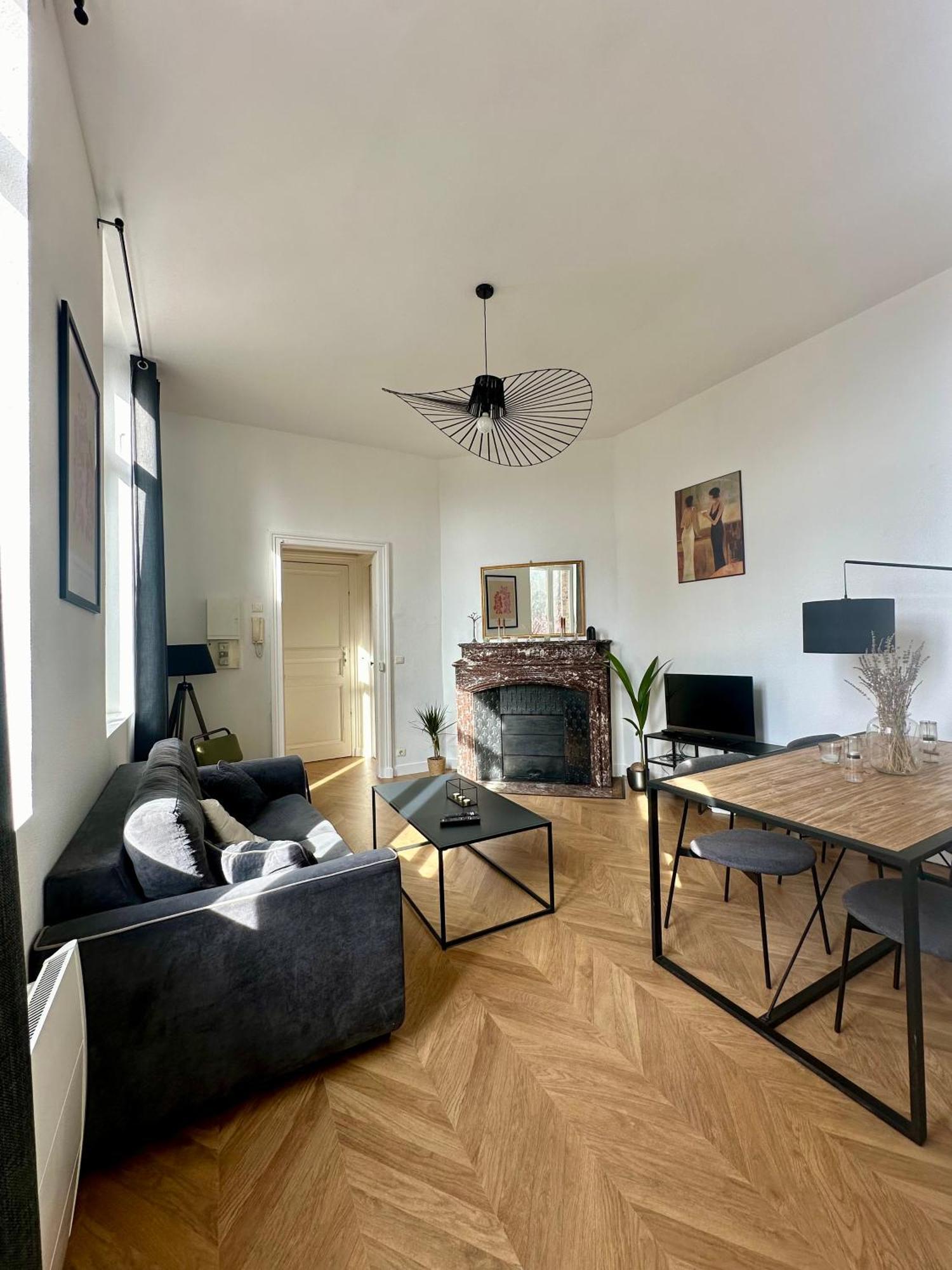 Spacieux Appt Haussmannien Parking Prive Amiens Bagian luar foto